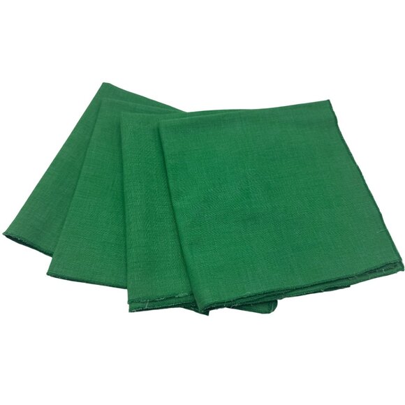 Green Fabric Cloth Napkins Set Of 4 Square Table Linen Durable Reusable Home Din - Picture 2 of 6